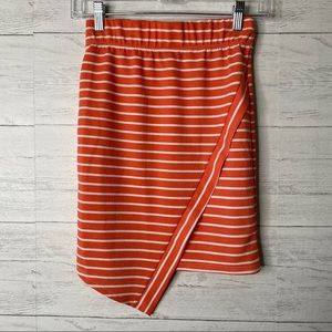 🌈 seductions asymmetrical striped pencil skirt